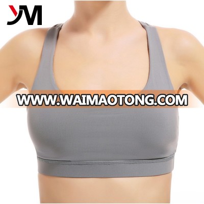 2018 newest yoga wear custom design sports bra nylon and elastane yoga bra